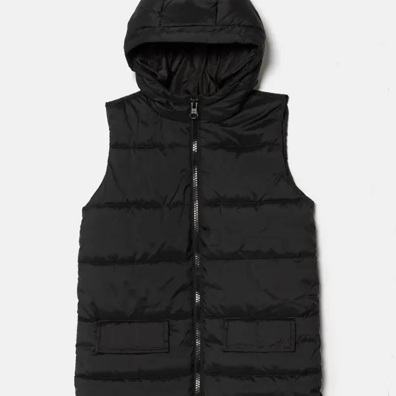 United Colors of Benetton vesta copii culoarea negru