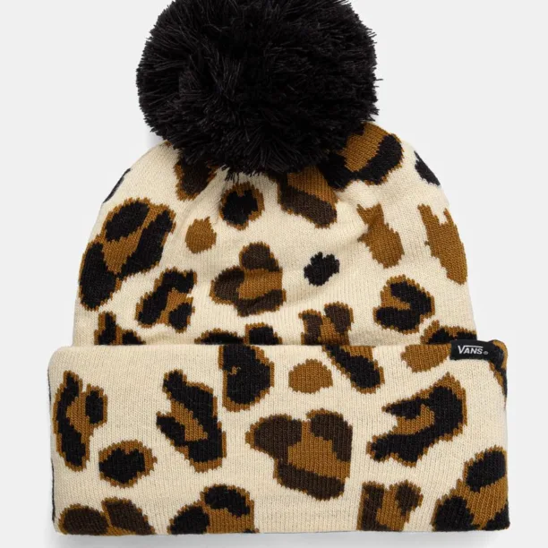 Vans caciula copii Chillest Pom Beanie culoarea bej