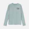 Vans longsleeve din bumbac pentru copii Full Patch Back culoarea turcoaz