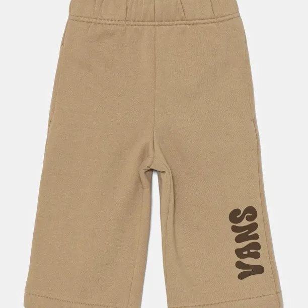 Vans pantaloni copii Happy Days Sweatpant culoarea bej