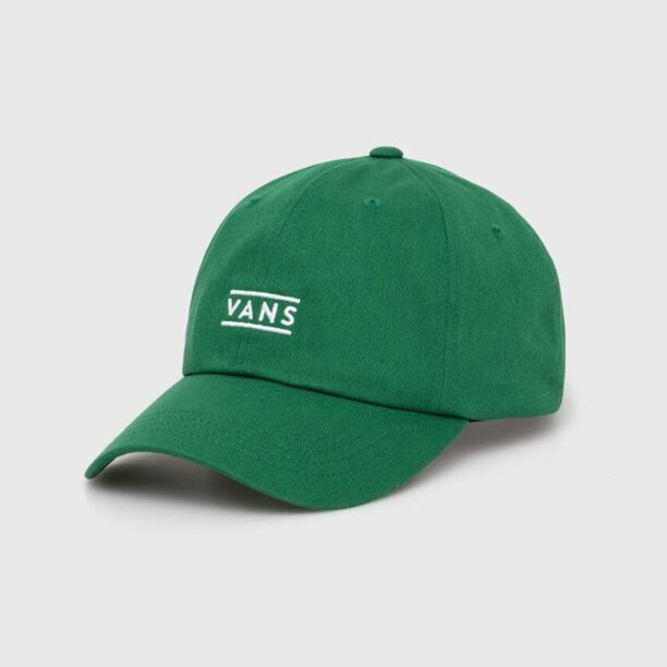 Vans șapcă de baseball din bumbac culoarea verde