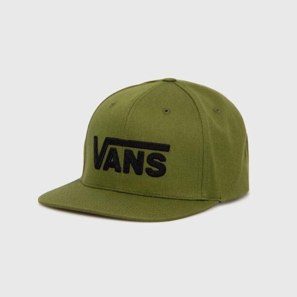 Vans șapcă de baseball din bumbac culoarea verde