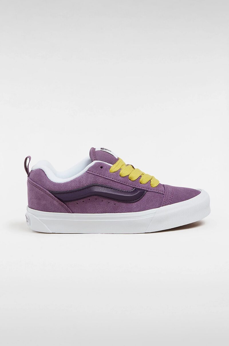 Vans tenisi din piele intoarsa Knu Skool culoarea violet