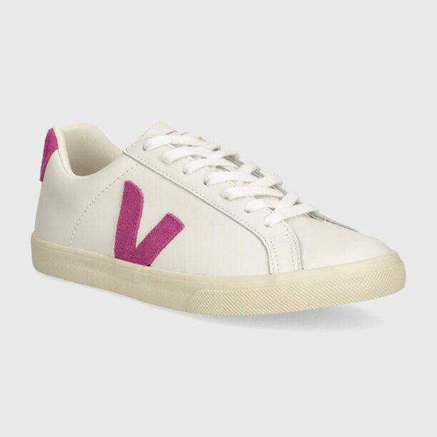 Veja sneakers din piele Esplar Logo culoarea alb