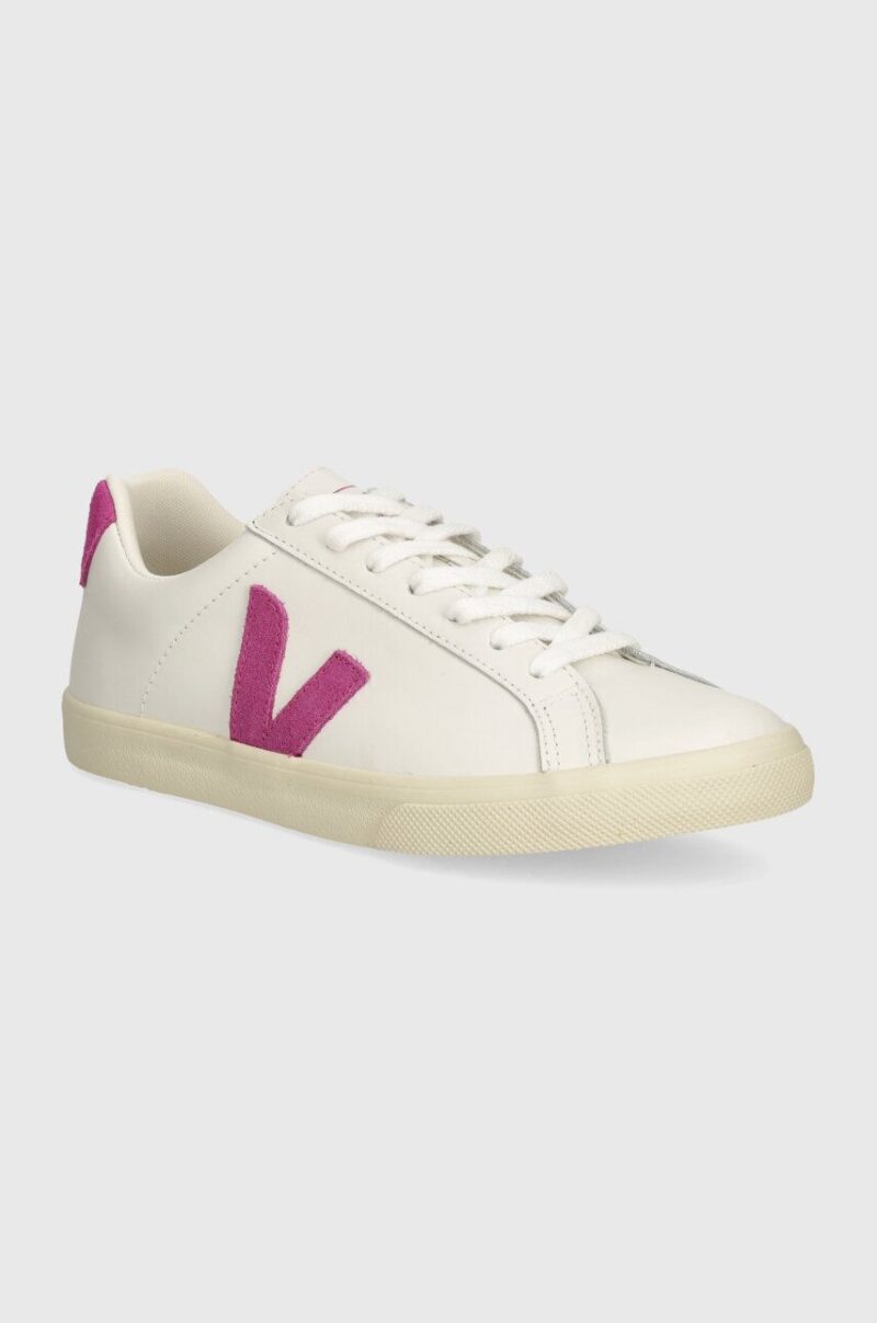 Veja sneakers din piele Esplar Logo culoarea alb