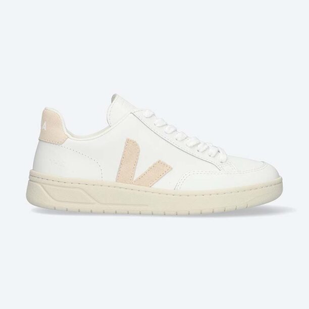 Veja sneakers din piele Leather V-12 culoarea alb XD0202335A