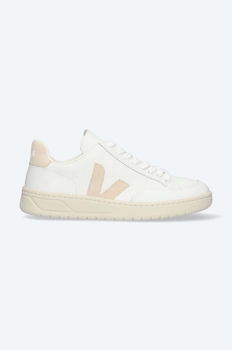 Veja sneakers din piele Leather V-12 culoarea alb XD0202335A