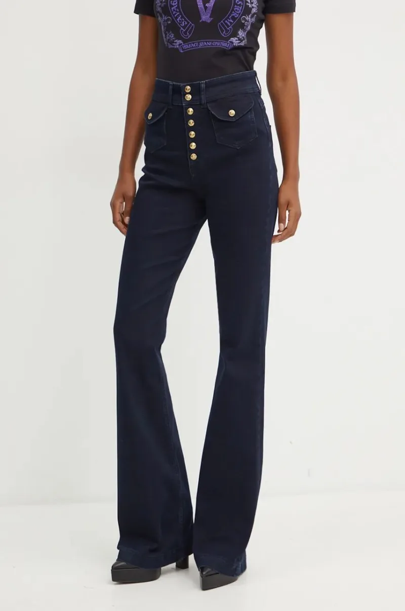 Versace Jeans Couture jeansi femei high waist