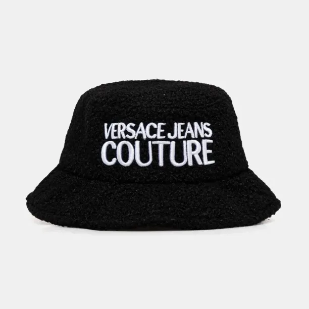 Versace Jeans Couture palarie din amestec de lana culoarea negru