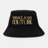 Versace Jeans Couture palarie din bumbac culoarea negru