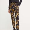 Versace Jeans Couture pantaloni de trening din bumbac culoarea negru