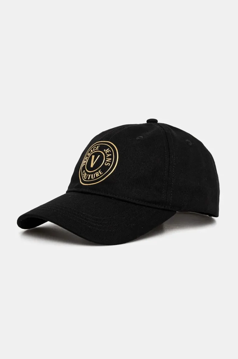 Versace Jeans Couture șapcă de baseball din bumbac culoarea negru