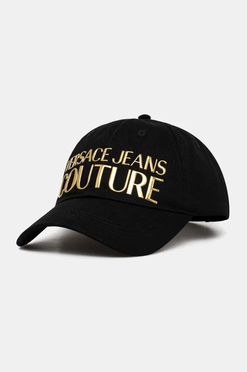 Versace Jeans Couture șapcă de baseball din bumbac culoarea negru