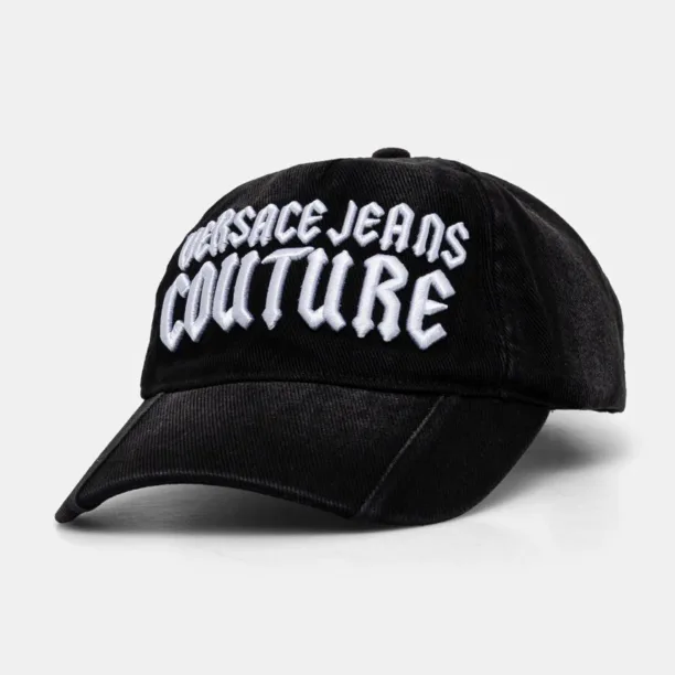 Versace Jeans Couture șapcă de baseball din denim culoarea negru