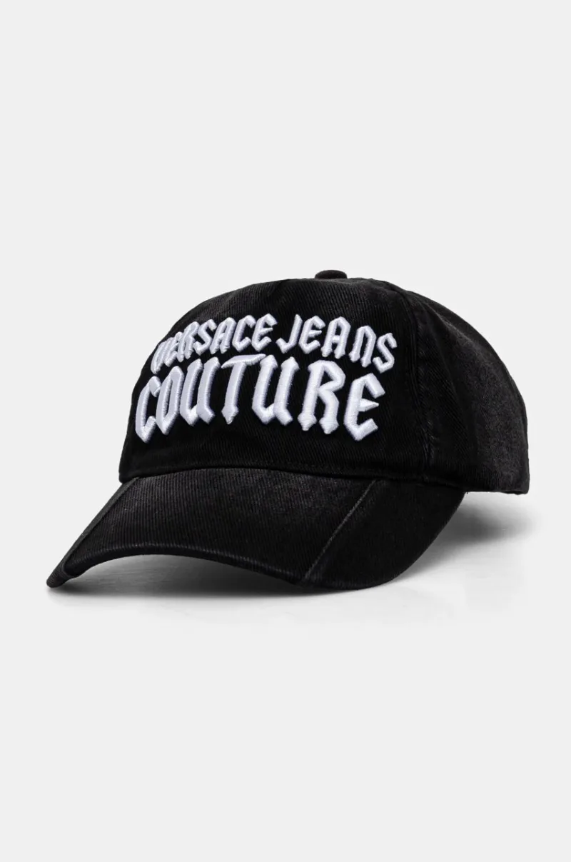 Versace Jeans Couture șapcă de baseball din denim culoarea negru