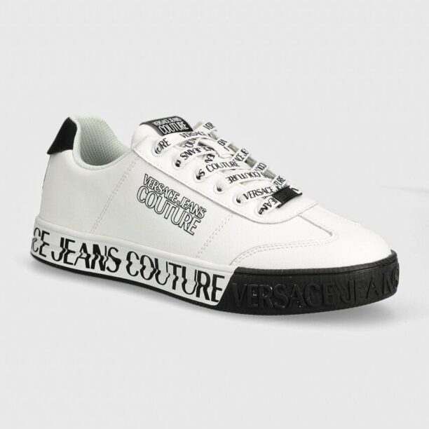 Versace Jeans Couture sneakers din piele Court 88 culoarea alb