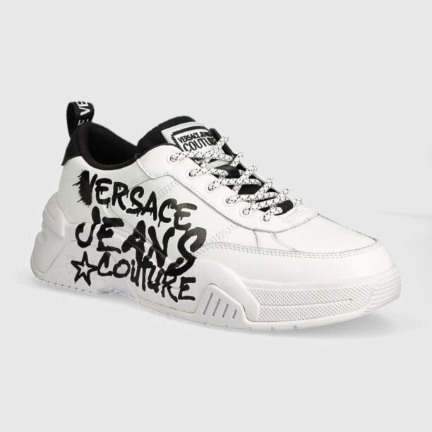 Versace Jeans Couture sneakers din piele Stargaze culoarea alb