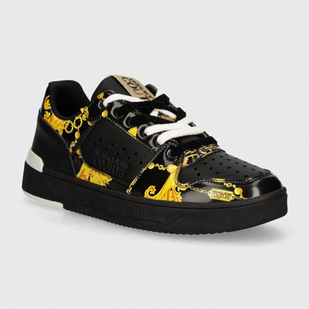 Versace Jeans Couture sneakers din piele Starlight culoarea negru