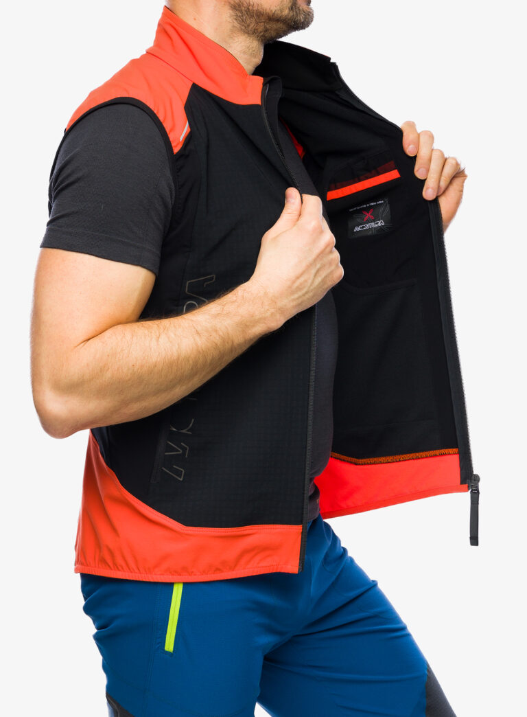 Original Vestă Montura Wind Revolution Vest - black/bright orange