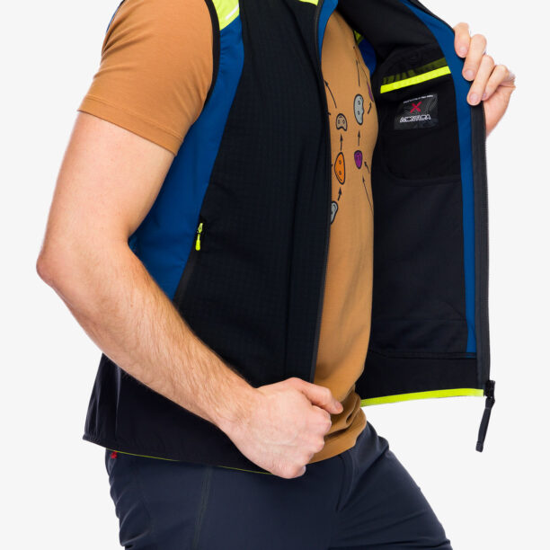 Original Vestă Montura Wind Revolution Vest - black/lime green