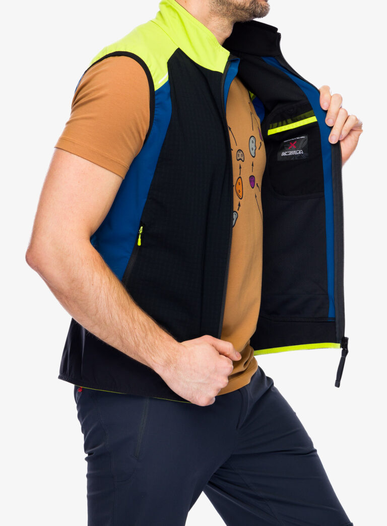 Original Vestă Montura Wind Revolution Vest - black/lime green