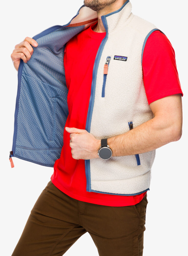 Vestă Patagonia Retro Pile Vest - dark natural/blue - imagine 6