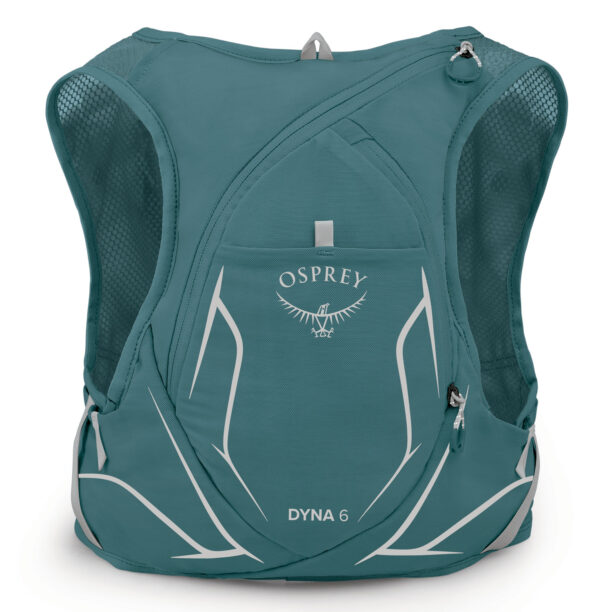 Preţ Vesta alergare Osprey Dyna 6 + Soft Flasks - cascade blue/silver lining