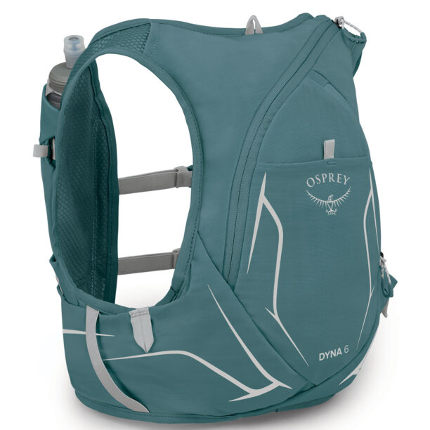 Vesta alergare Osprey Dyna 6 + Soft Flasks - cascade blue/silver lining