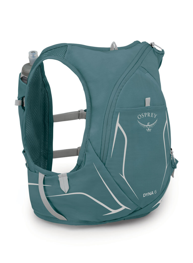 Vesta alergare Osprey Dyna 6 + Soft Flasks - cascade blue/silver lining