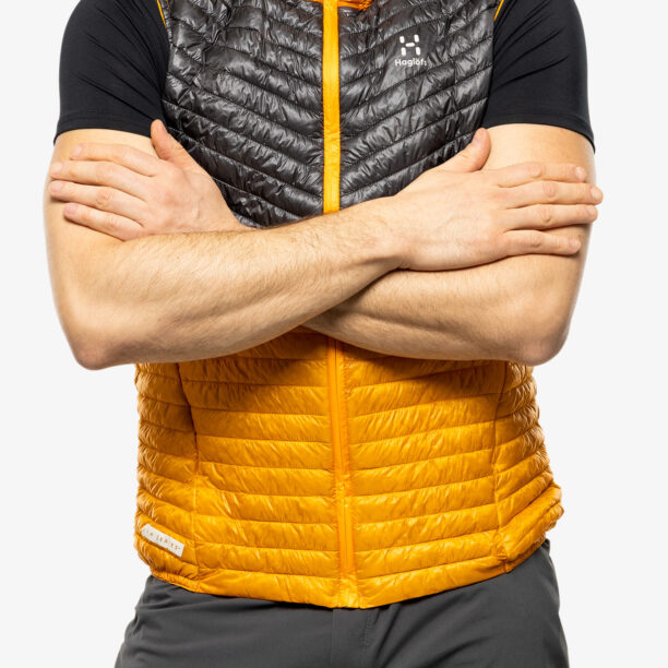 Cumpăra Vestă barbati Haglofs L.I.M Mimic Vest - sunny yellow/magnetite