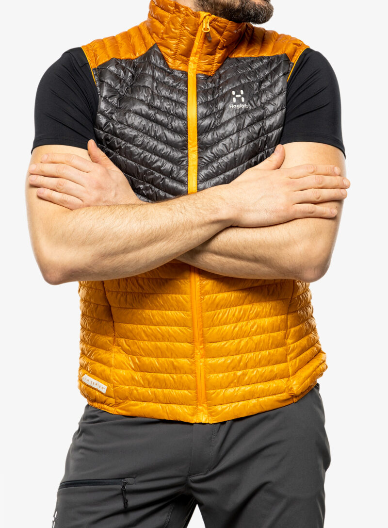 Cumpăra Vestă barbati Haglofs L.I.M Mimic Vest - sunny yellow/magnetite