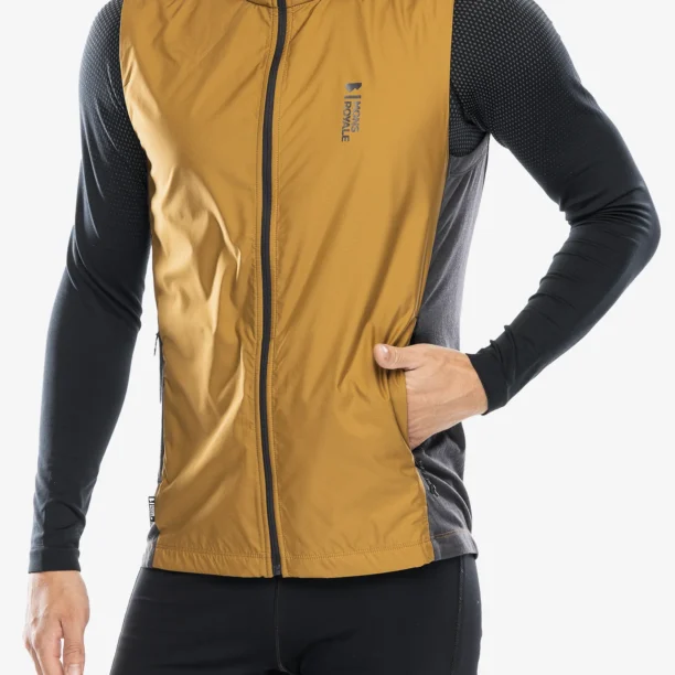 Original Vesta ciclism Mons Royale Redwood Wind Vest - shale/cumin