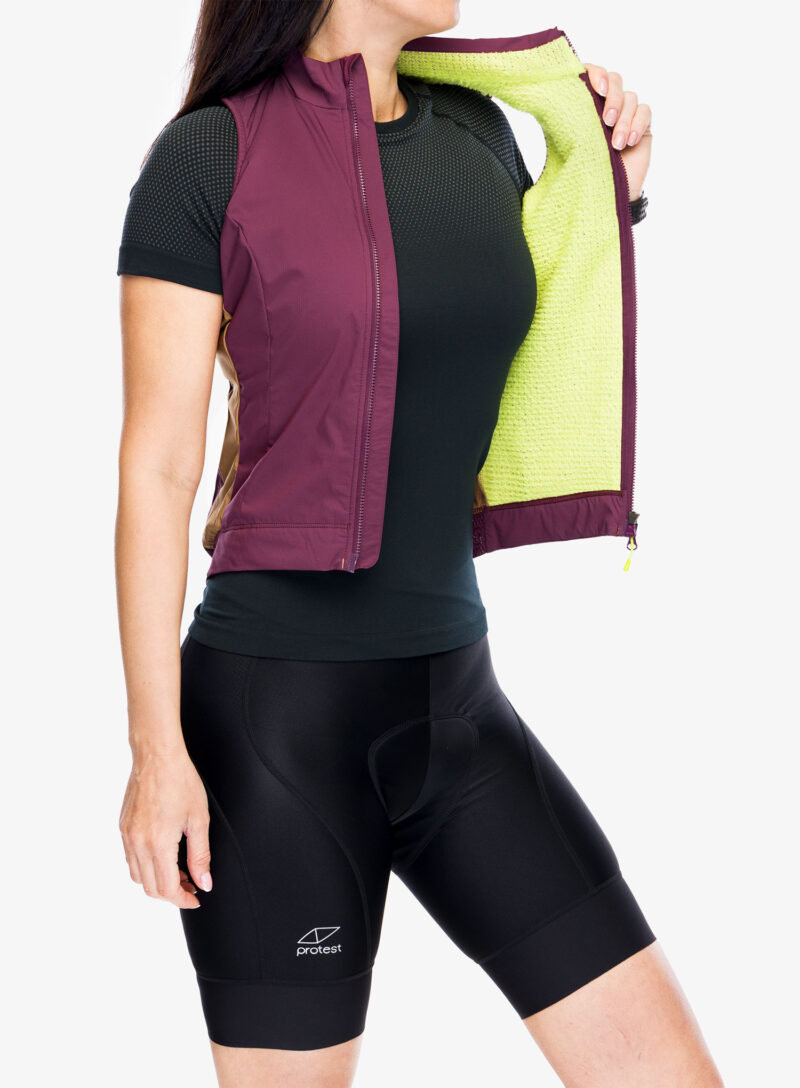 Cumpăra Vesta ciclism femei Montura Rando Cycling Alpha Vest - wine red/camel