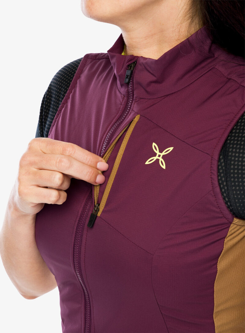 Preţ Vesta ciclism femei Montura Rando Cycling Alpha Vest - wine red/camel