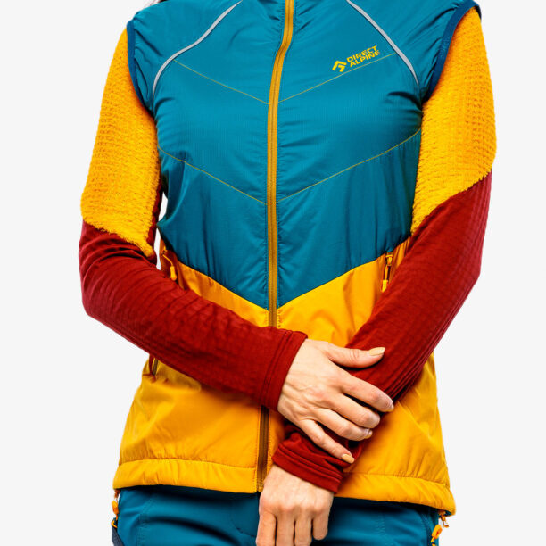 Original Vesta femei Direct Alpine Bora Vest Lady - emerald/mango