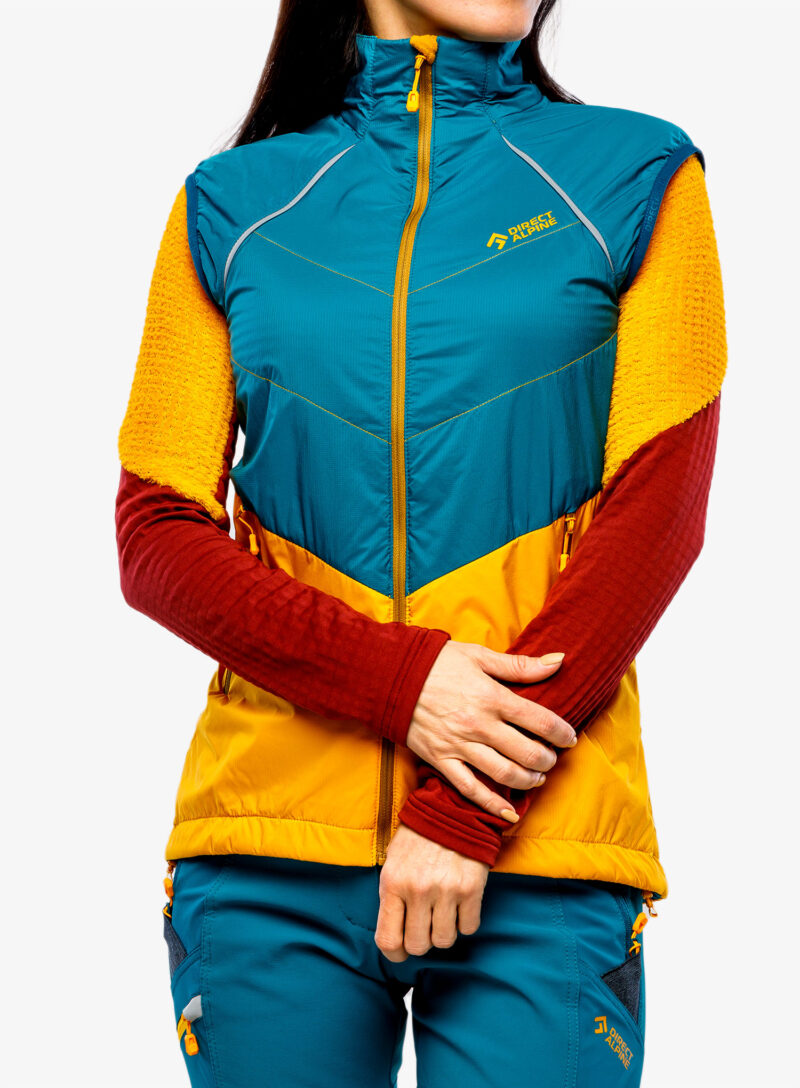 Original Vesta femei Direct Alpine Bora Vest Lady - emerald/mango