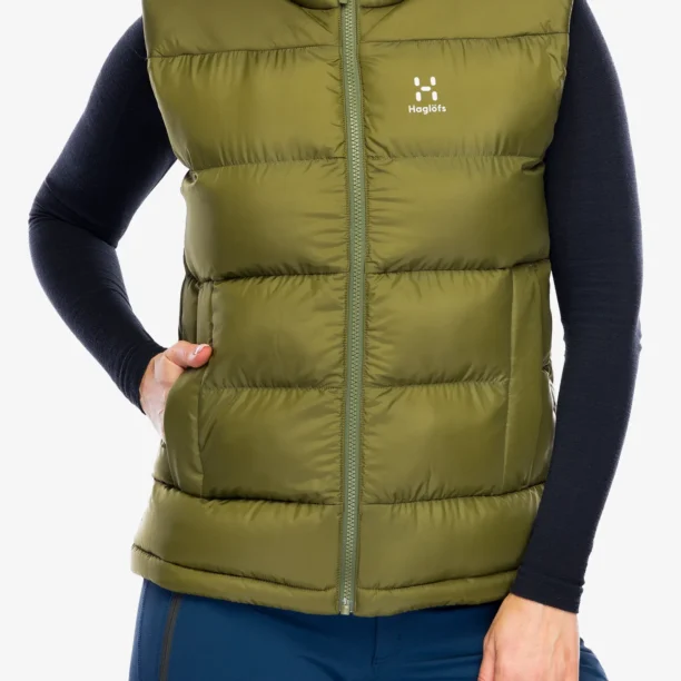 Vesta femei Haglofs Puffy Mimic Vest - olive green