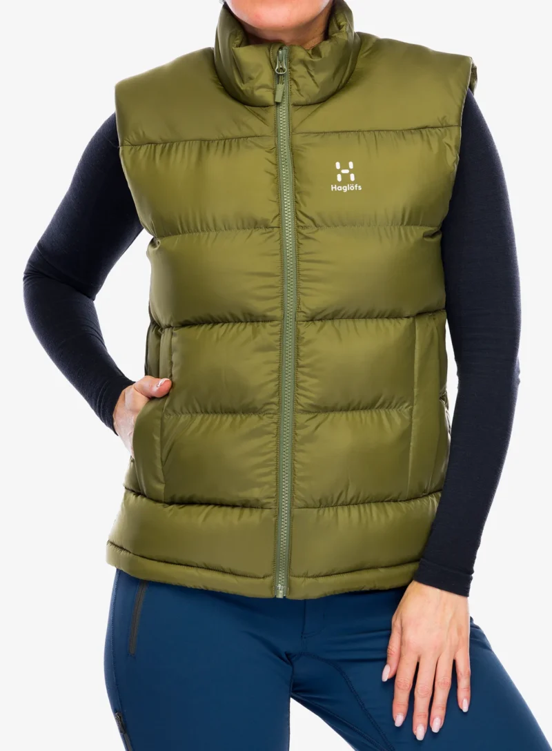 Vesta femei Haglofs Puffy Mimic Vest - olive green