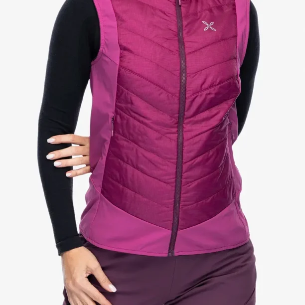 Vesta femei Montura Trace Hybrid Vest - baton rouge/wine red