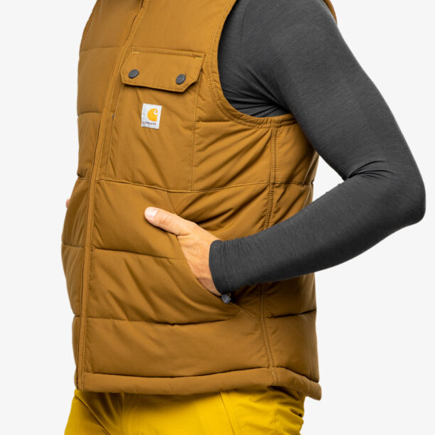 Vesta încălzită Carhartt Loose Fit Montana Insulated Vest - oak brown