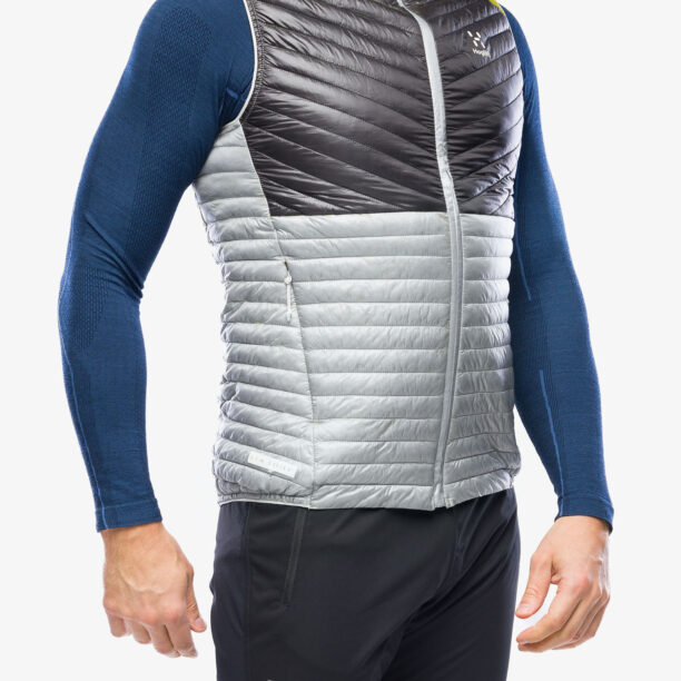 Vesta încălzită Haglofs L.I.M Mimic Vest - stone grey/magnetite