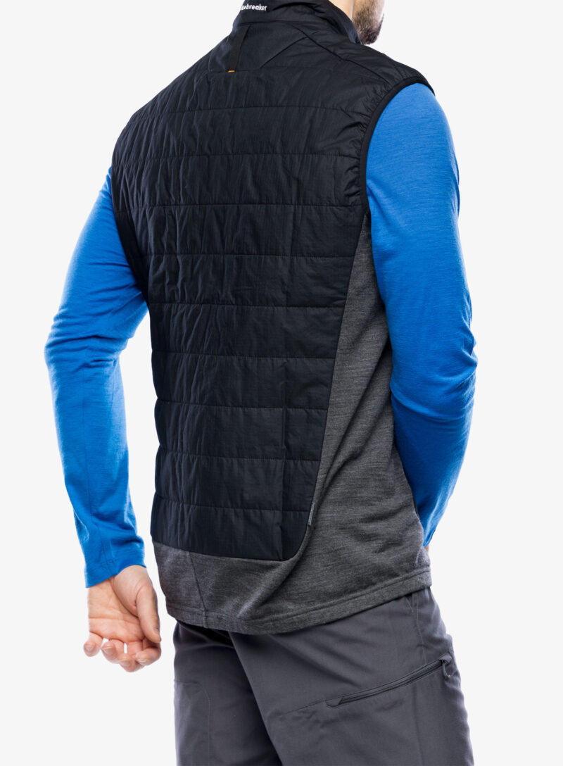 Original Vesta încălzită Icebreaker MerinoLoft Vest - black/jet