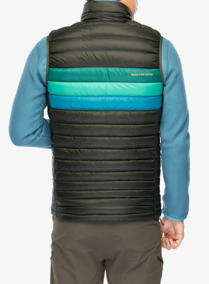 Vesta matlasata barbati Cotopaxi Fuego Down Vest - woods stripes preţ