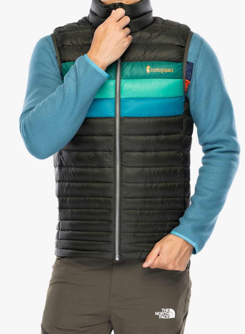 Vesta matlasata barbati Cotopaxi Fuego Down Vest - woods stripes