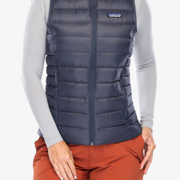 Vesta matlasata femei Patagonia Down Sweater Vest - smolder blue