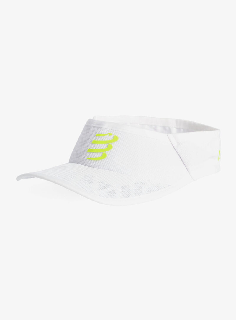 Viziera de alergare Compressport Spiderweb Ultralight Visor - white