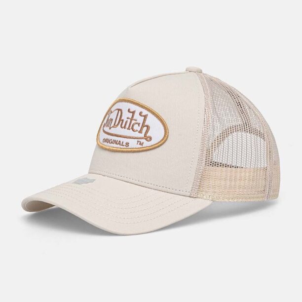 Von Dutch sapca TRUCKER BOSTON culoarea bej