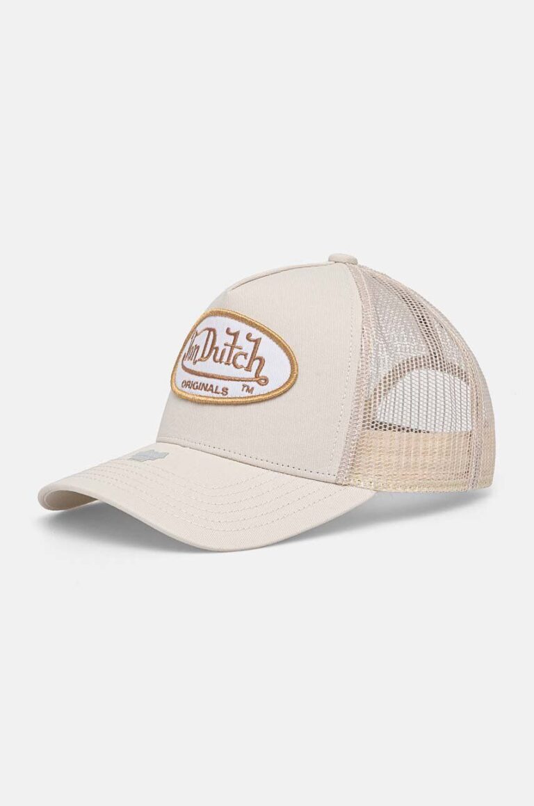 Von Dutch sapca TRUCKER BOSTON culoarea bej