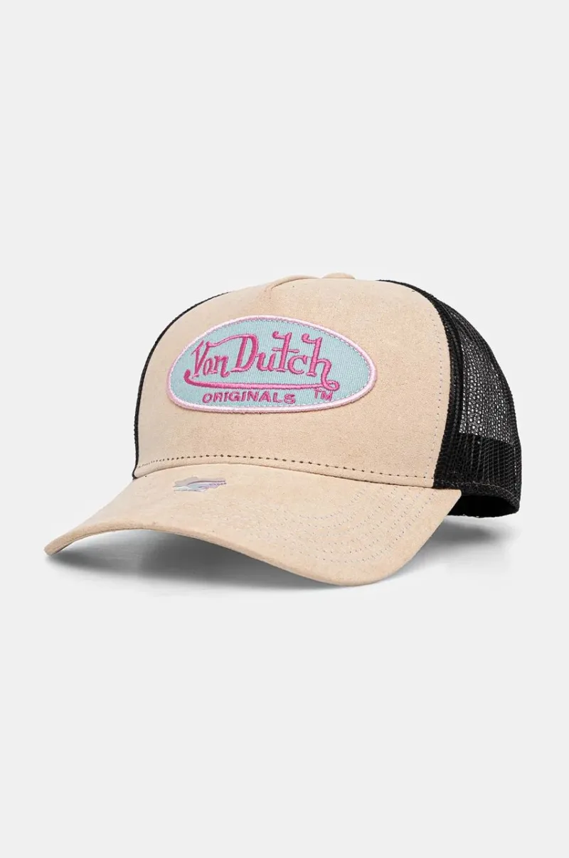 Von Dutch sapca TRUCKER BOSTON culoarea bej