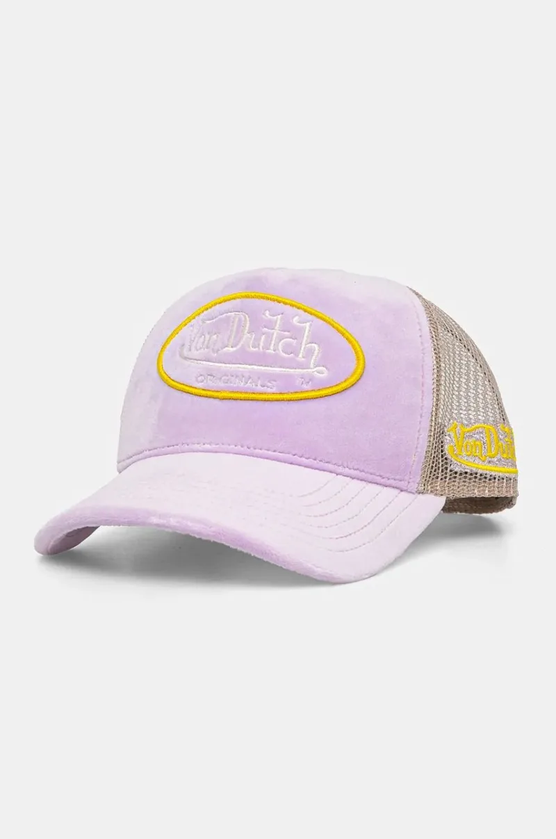 Von Dutch sapca TRUCKER KENT culoarea violet